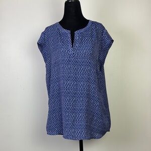 Willi Smith short sleeve blouse shirt size large